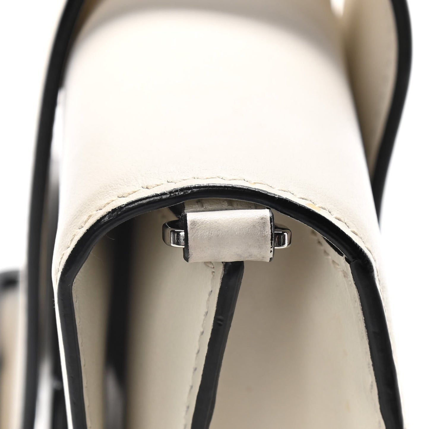 City Calf Plex Ribbon Bag White