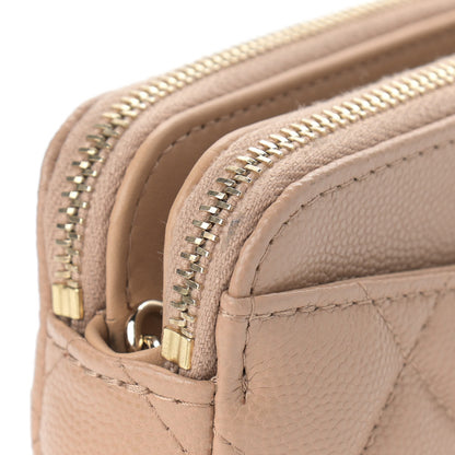 Chanel Caviar Quilted Small Clutch With Chain Beige 14 of 16