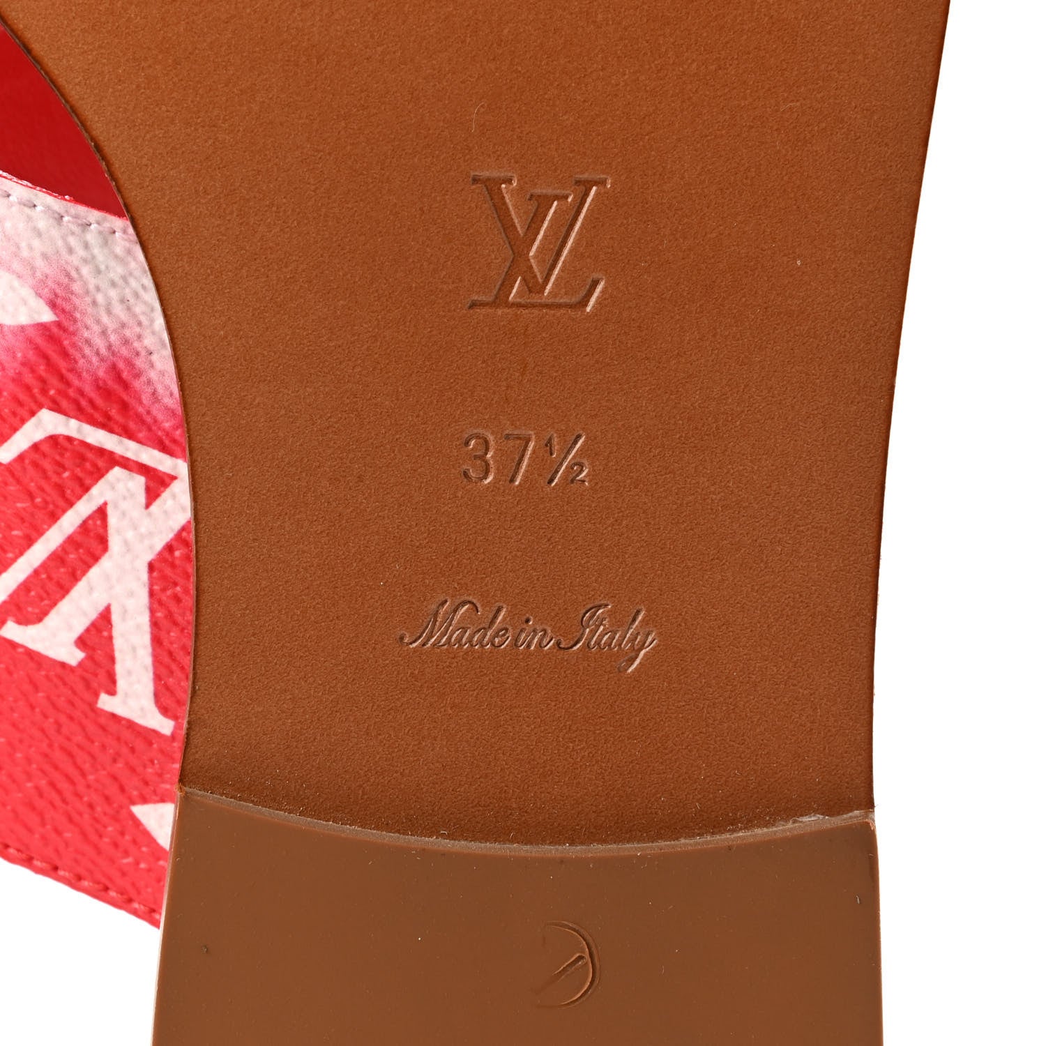 Louis Vuitton Monogram Escale Palma Sandals 37.5 Rouge 6 of 9