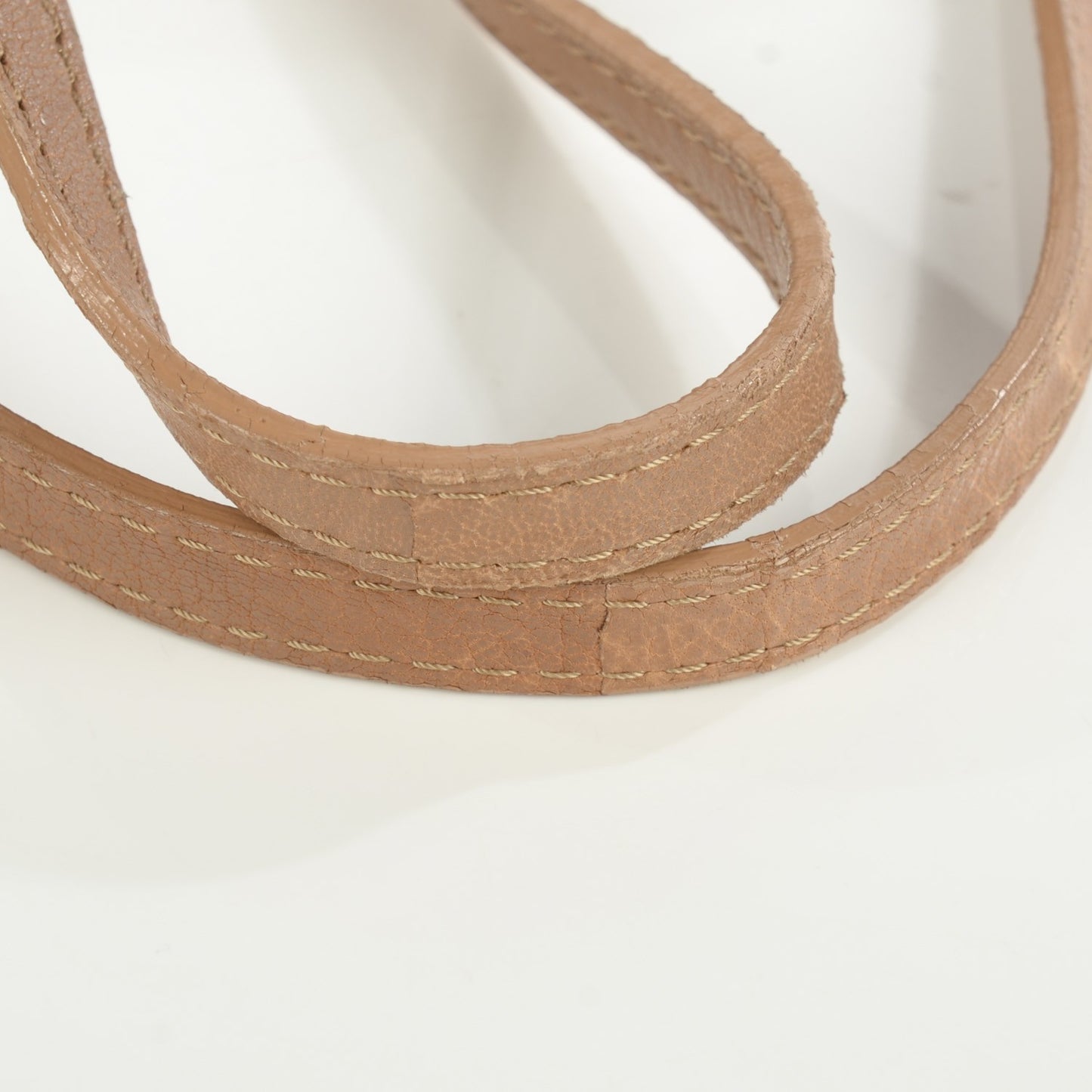Grainy Calfskin Large Rhys Shoulder Bag Nude