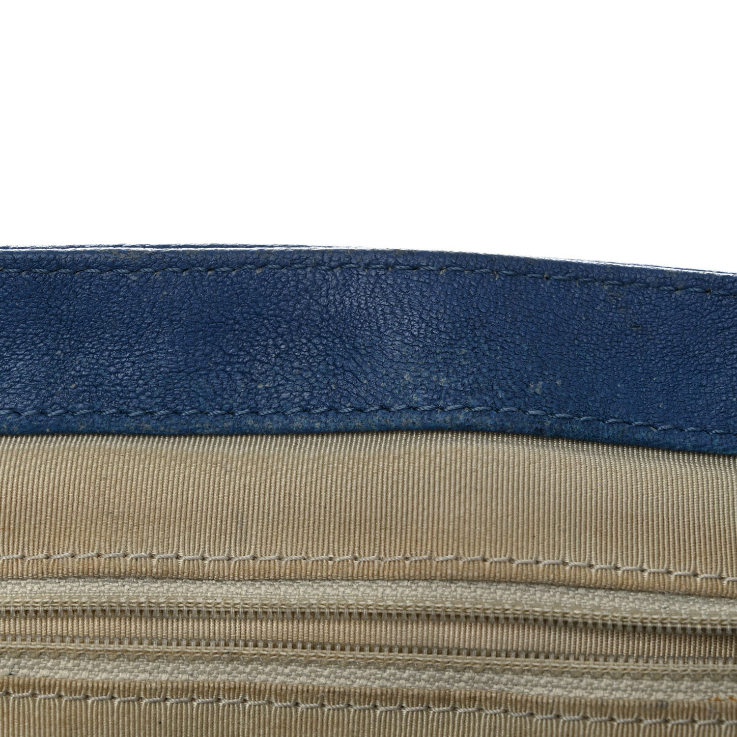 Chanel Washed Lambskin Quilted Medium Chain Around Messenger Blue 11 of 13