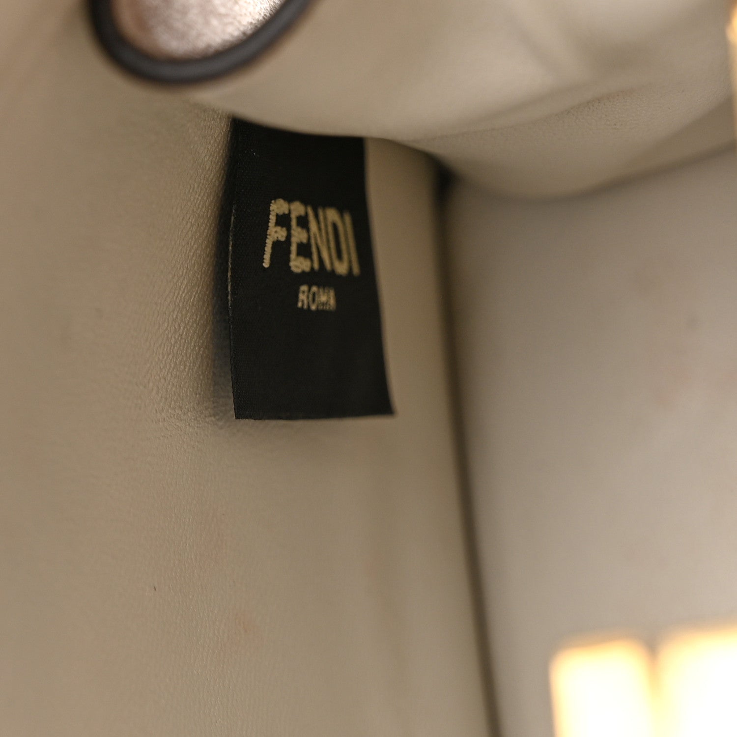 Fendi Shiny Nappa Petite Peekaboo I SEE U Satchel White 7 of 10
