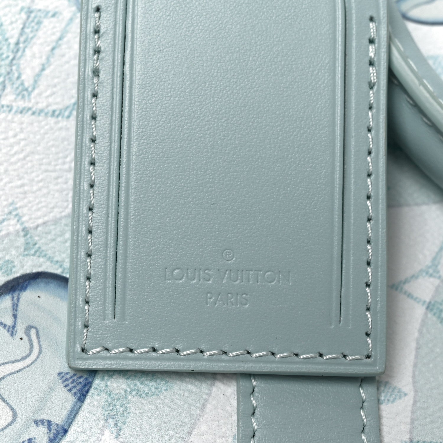 Louis Vuitton Monogram Aquagarden Keepall Bandouliere 50 Crystal Blue Crystal Blue 6 of 9