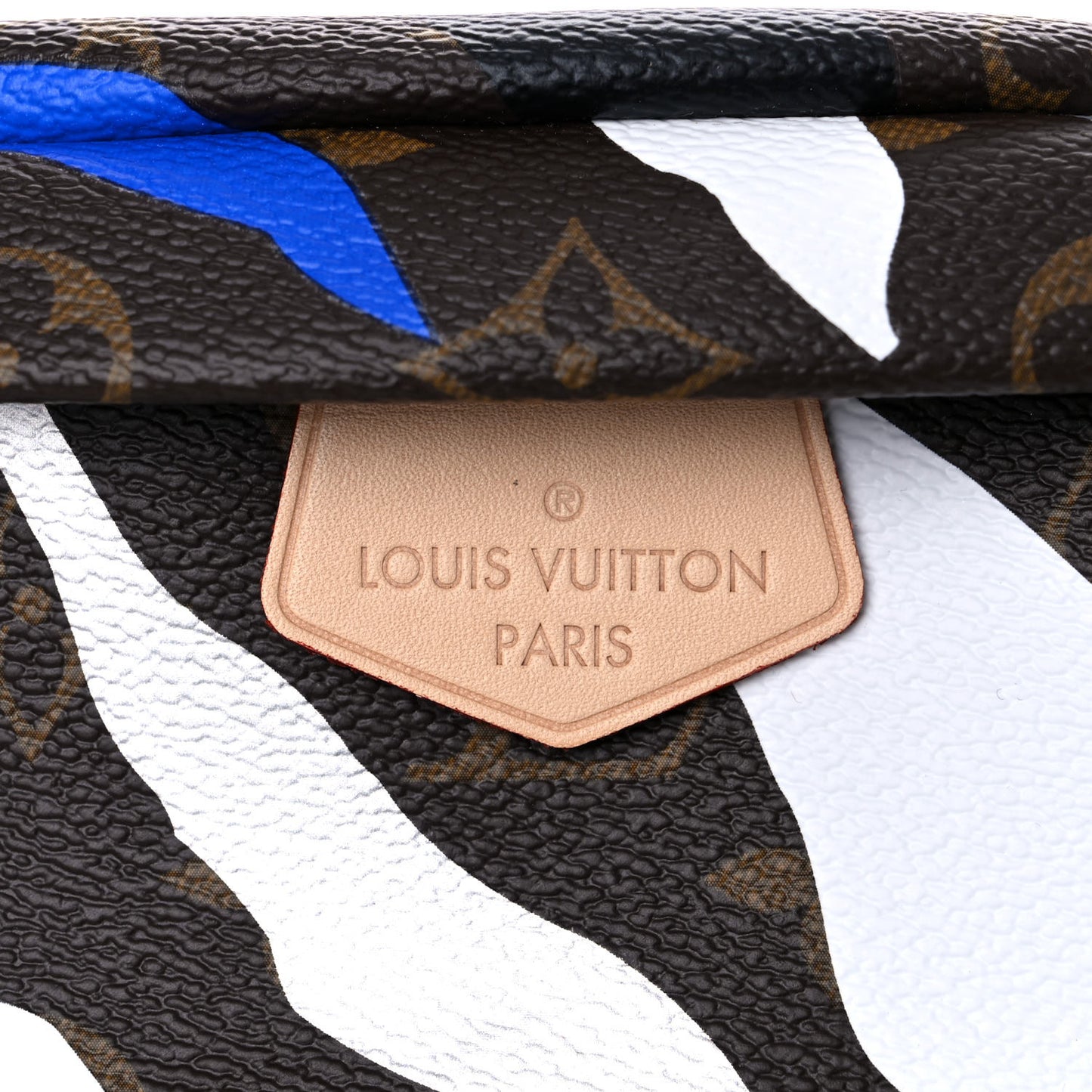 X LOL Monogram Bumbag Blue Silver