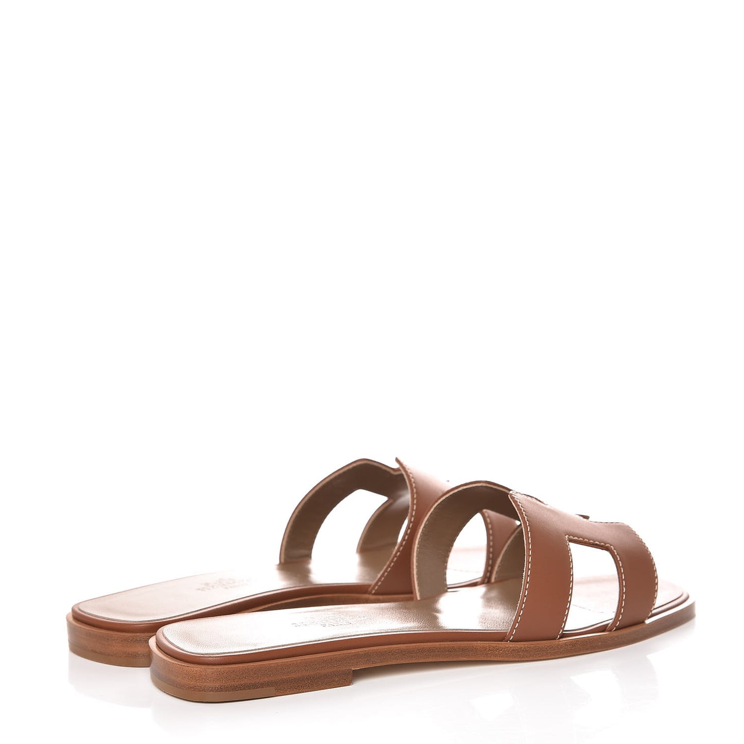 Box Calfskin Oran Sandals 36 Gold