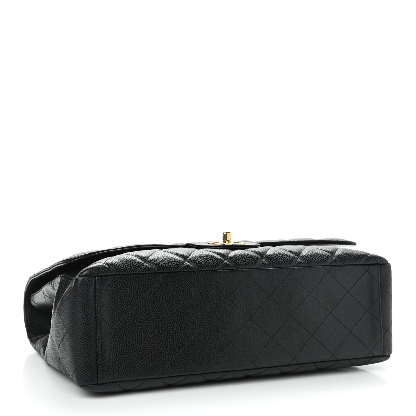 Caviar Quilted Maxi Single Flap Black