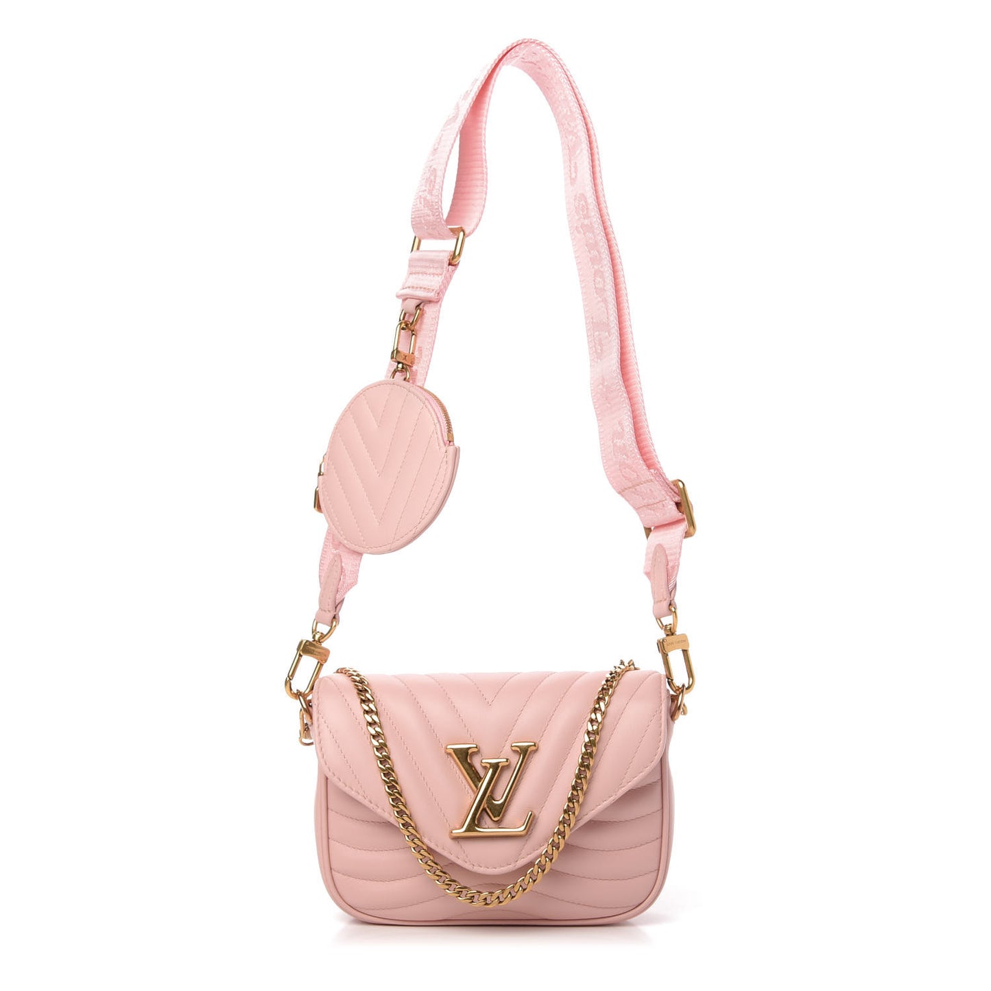 Calfskin New Wave Multi Pochette Rose Ballerine