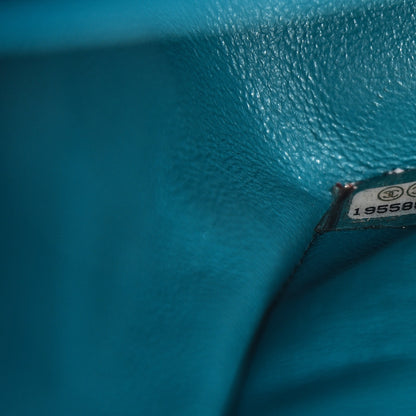Chanel Patent Calfskin Quilted Jumbo Double Flap Turquoise 9 of 10