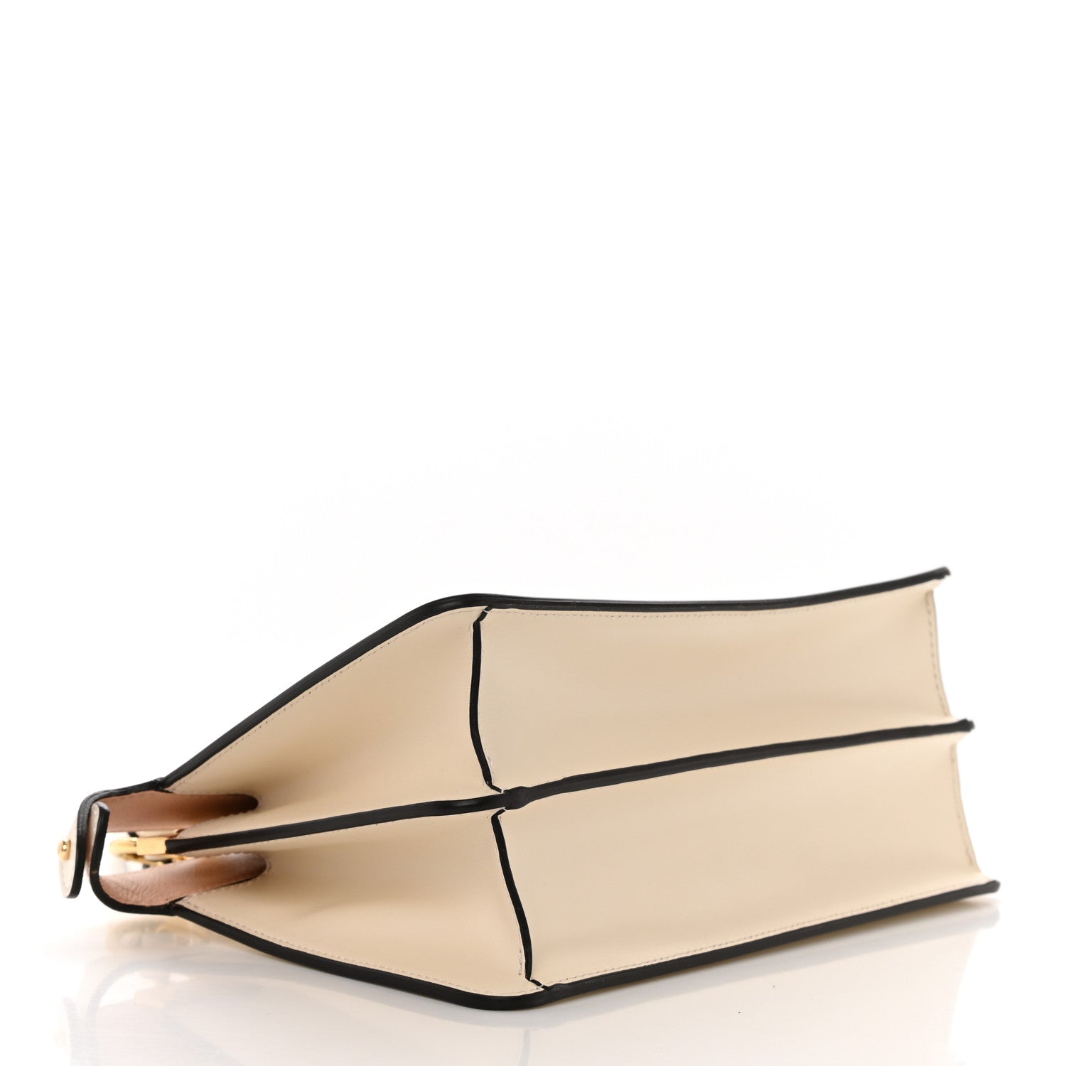 Fendi Vitello King Luxor Shiny Nappa Medium Peekaboo I SEE U East West Satchel White Light Rose 4 of 14