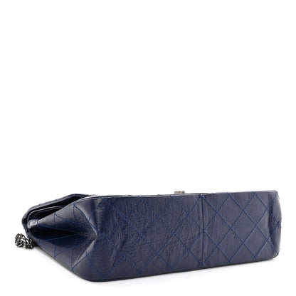 Chanel Aged Calfskin Quilted 2.55 Reissue 227 Flap Dark Blue 4 of 10
