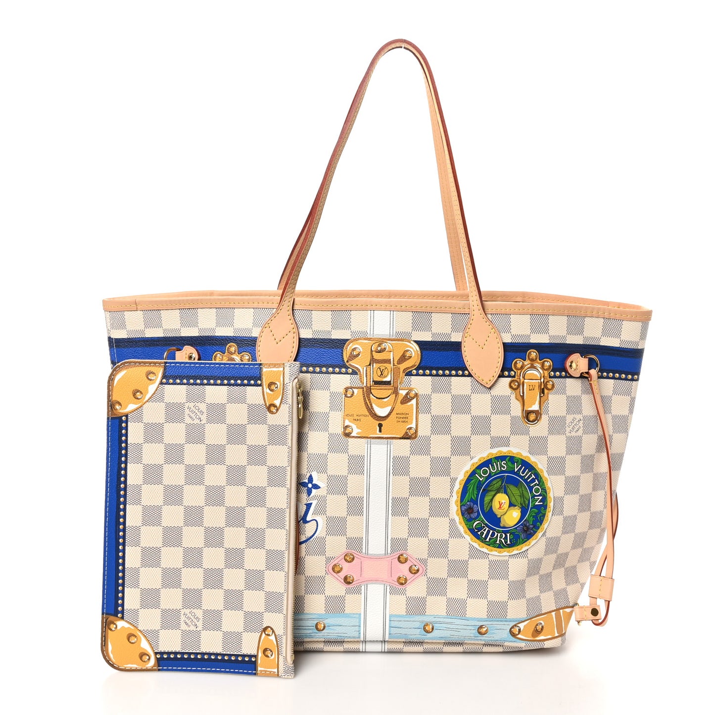 Damier Azur Summer Trunks Capri Neverfull MM