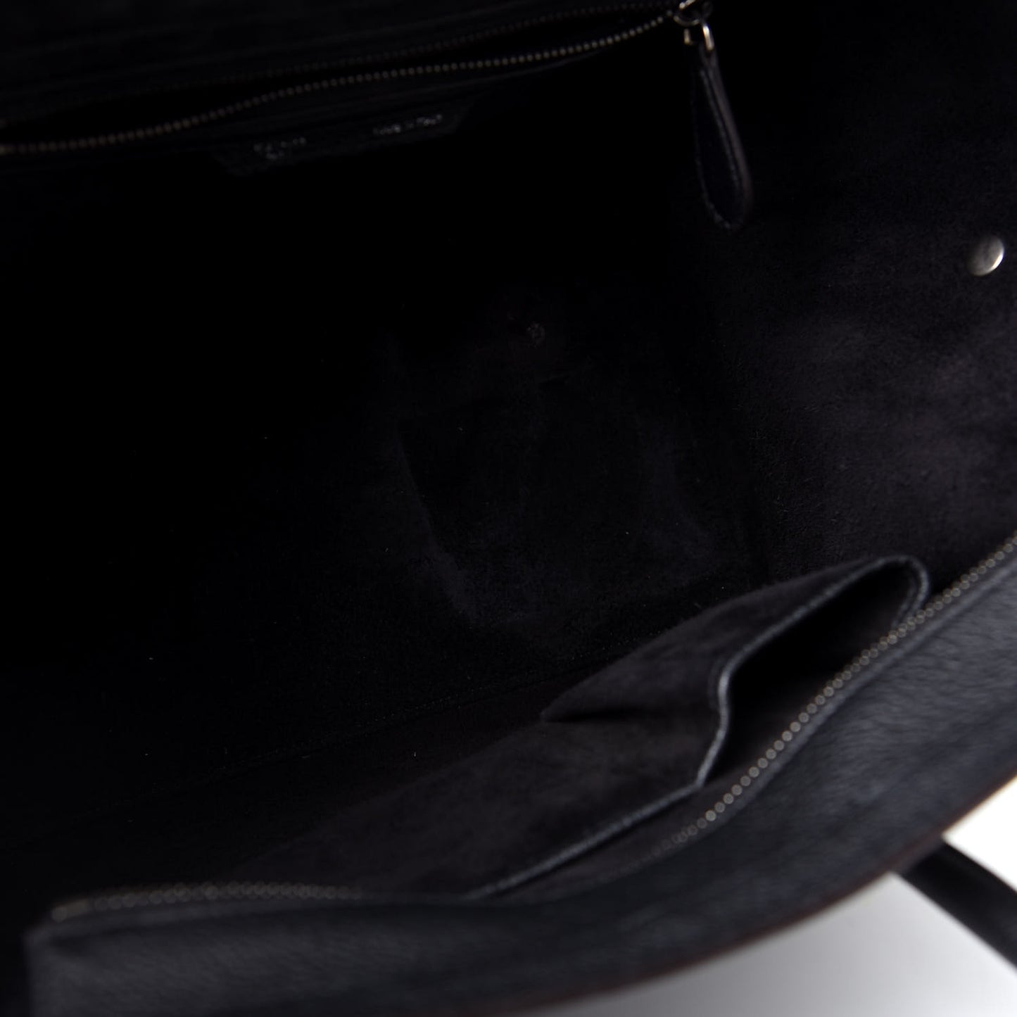 Drummed Calfskin Mini Luggage Black