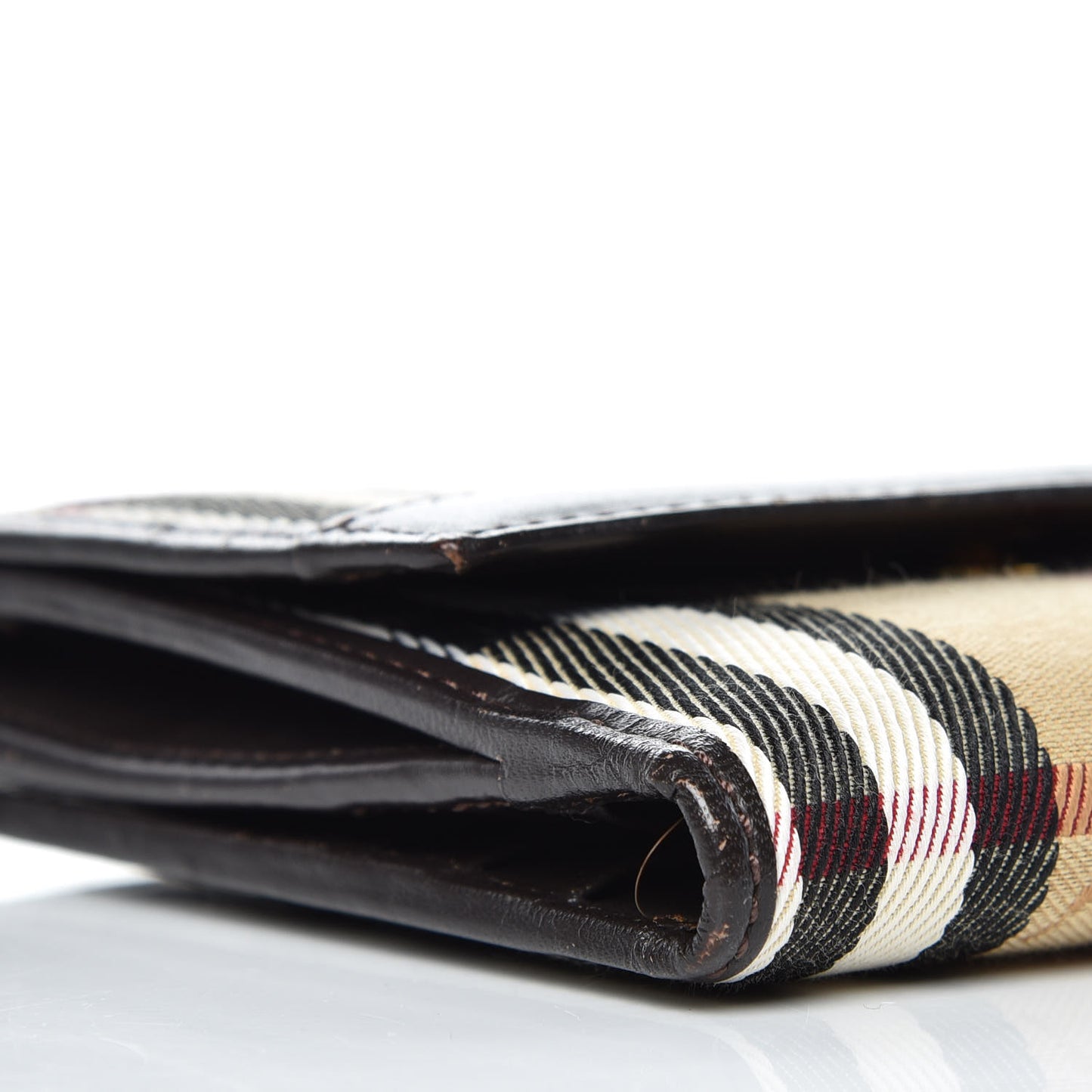 Haymarket Check Compact Wallet Chocolate