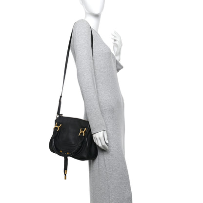 Chloe Calfskin Small Marcie Satchel Black 2 of 11