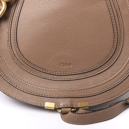 Chloe Calfskin Medium Marcie Round Crossbody Bag Nut 6 of 8