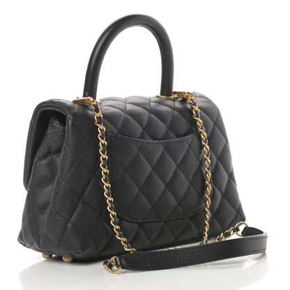 Chanel Caviar Quilted Mini Coco Handle Flap Black 3 of 15