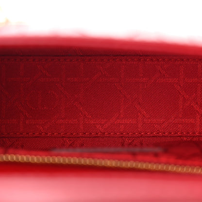 Christian Dior Patent Cannage Mini Lady Dior Red 5 of 15