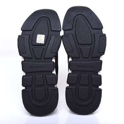 Balenciaga Neoprene Knit Allover Logo Bi-Color Sole Womens Speed Sneakers 41 Black White 9 of 10