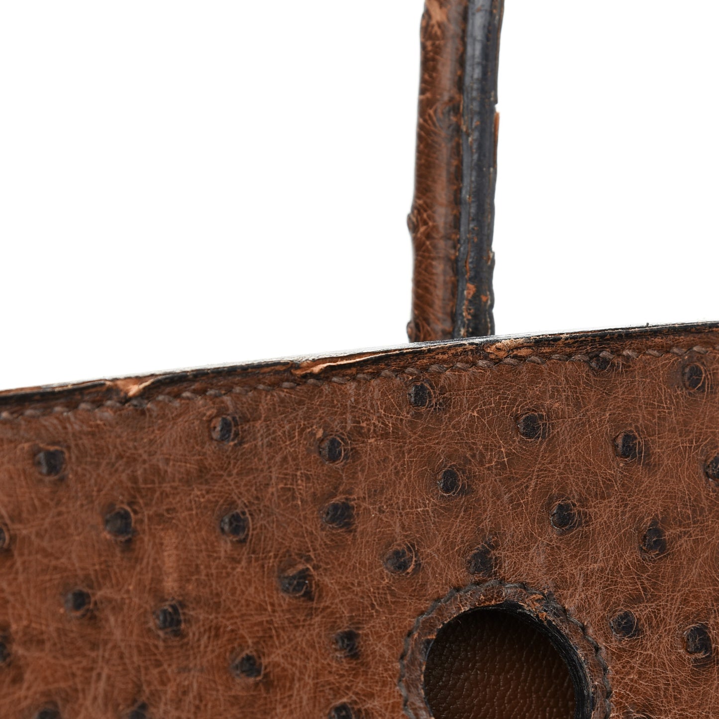 Ostrich Birkin 35 Noisette