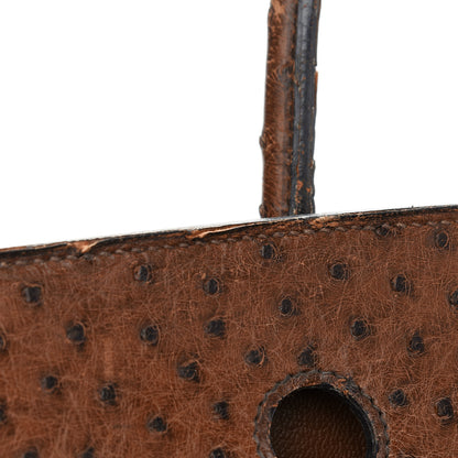 Hermes Ostrich Birkin 35 Noisette 11 of 16