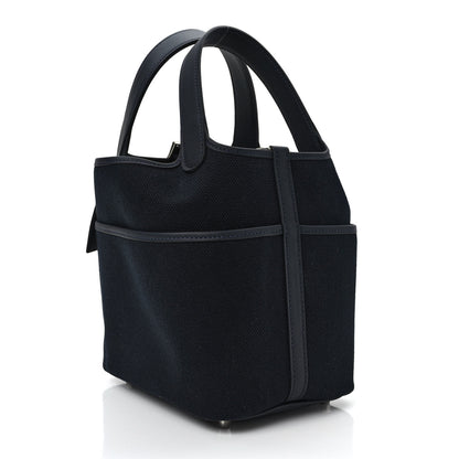 Hermes Toile Goeland Swift Cargo Picotin Lock 18 Bleu Marine 3 of 9