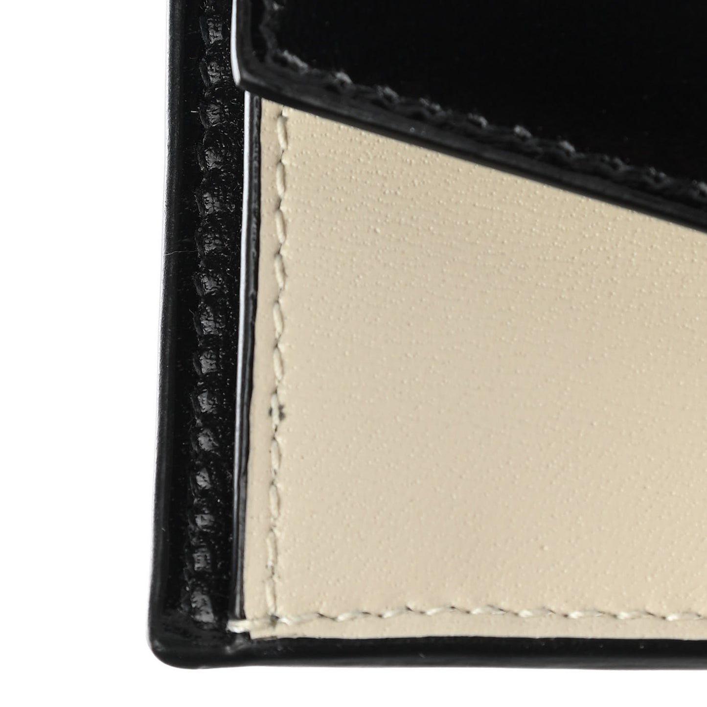 Calfskin Uptown Monogram Card Case Black
