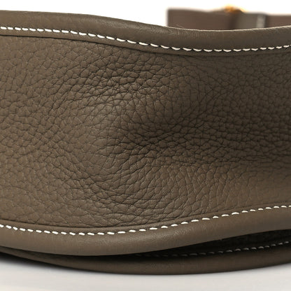 Hermes Taurillon Clemence Evelyne III PM Etoupe 10 of 11