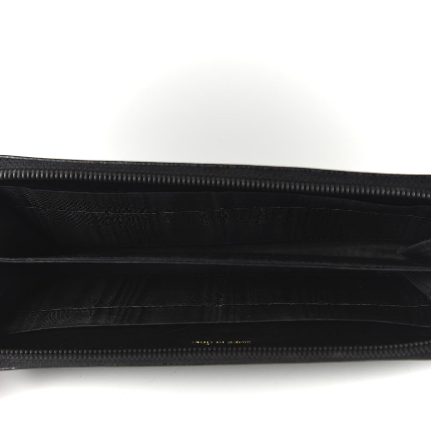Caviar Large Timeless CC Zip Around Wallet Black