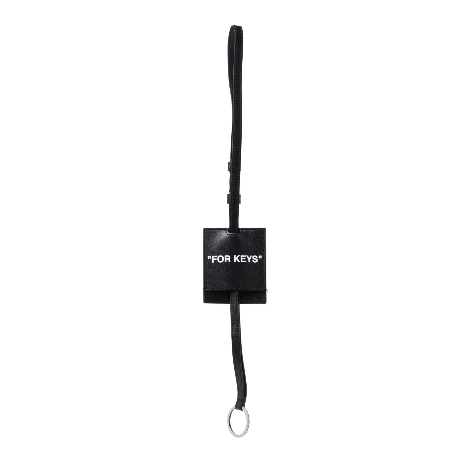 Off-White Calfskin For Keys Keychain Black 1 of 5