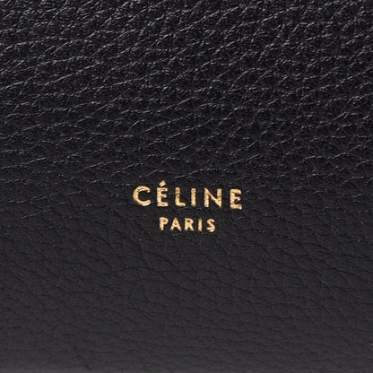 Celine Drummed Calfskin Mini Belt Bag Black 6 of 9