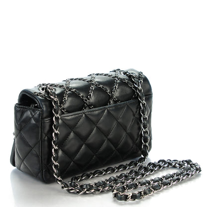 Chanel Lambskin Small Quilting Enchained Flap Black 3 of 8
