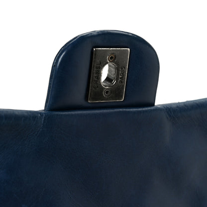 Chanel Glazed Calfskin Quilted Medium Coco Soft Flap Navy 7 of 11