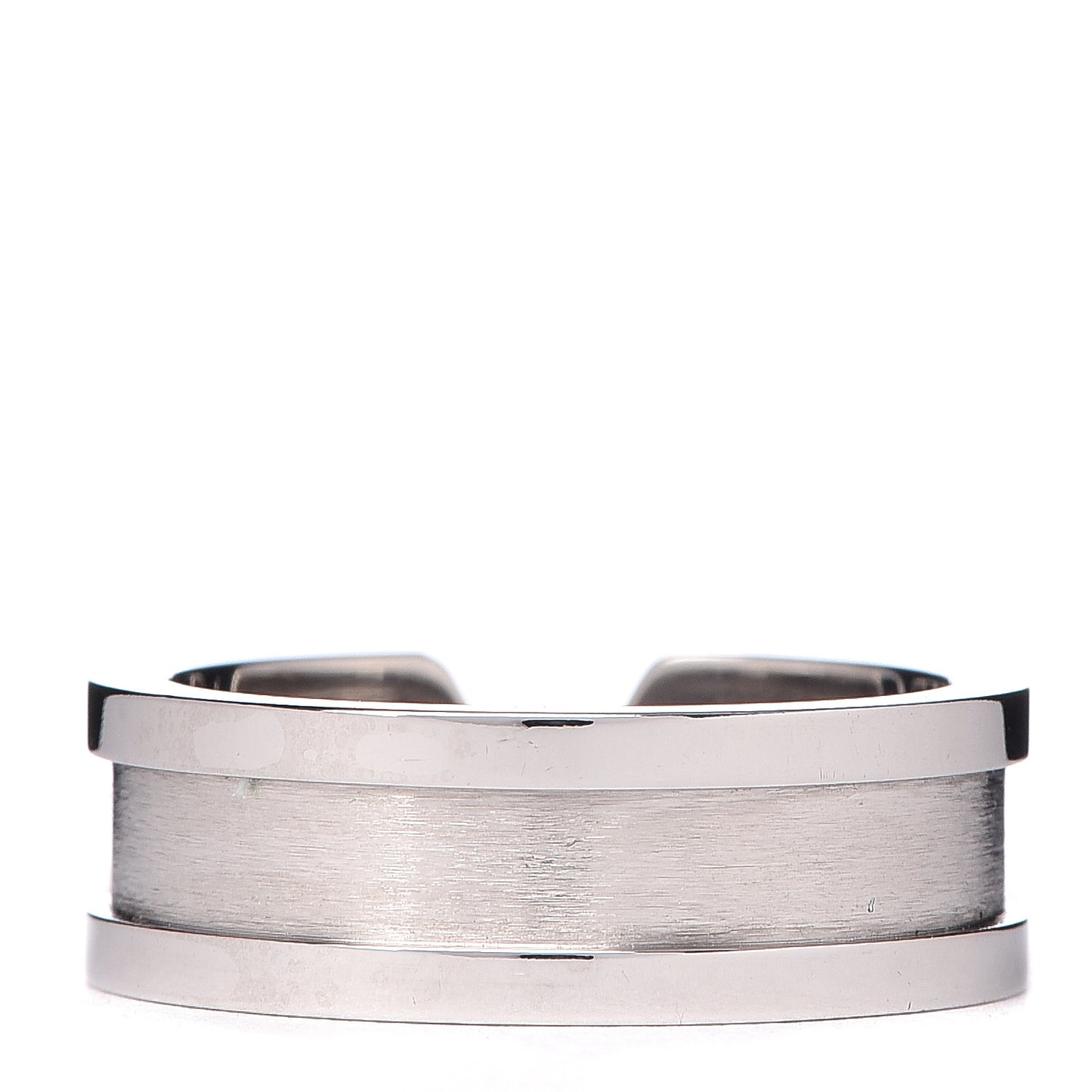 18K White Gold Diamond 6.5mm Logo De Ring 51 5.75
