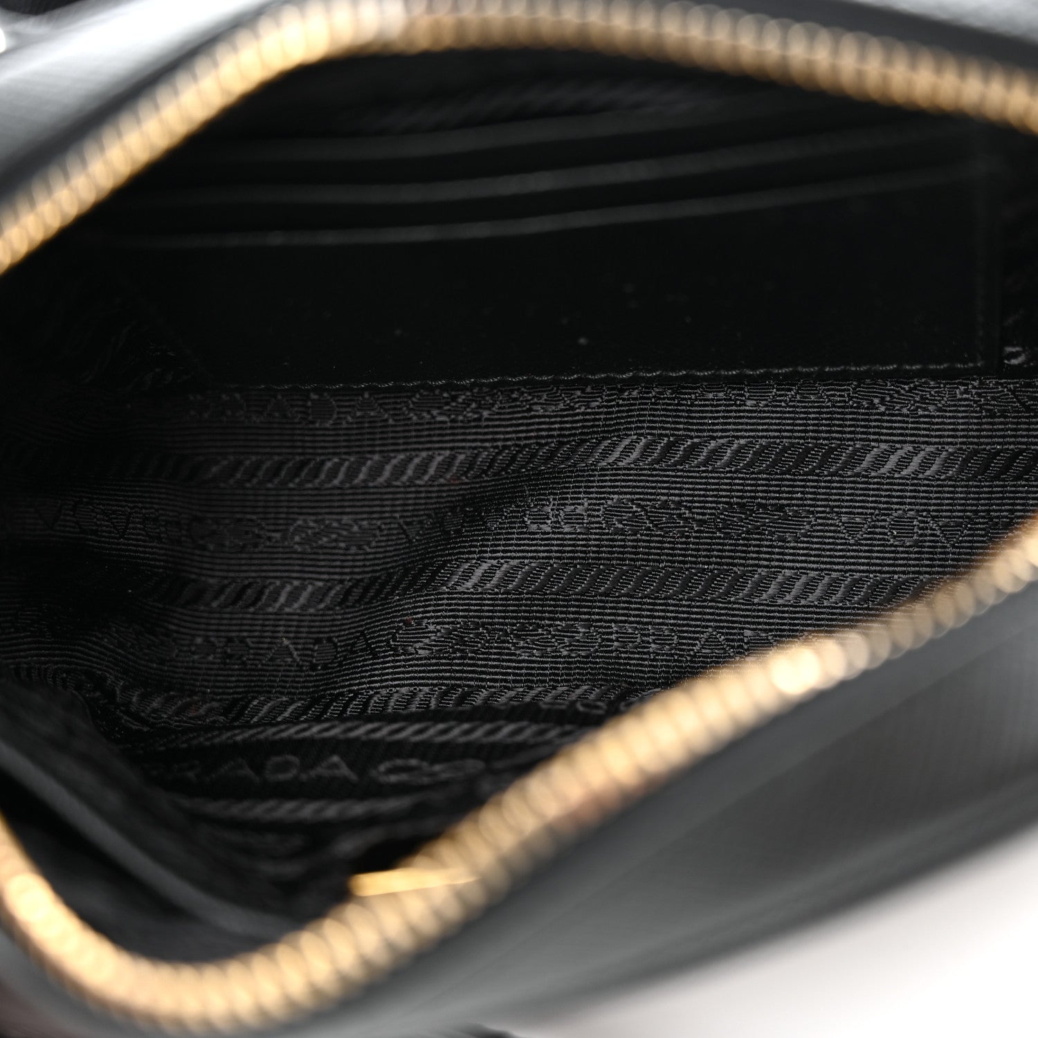 Prada Saffiano Fiocco Bow Camera Crossbody Bag Black 5 of 10