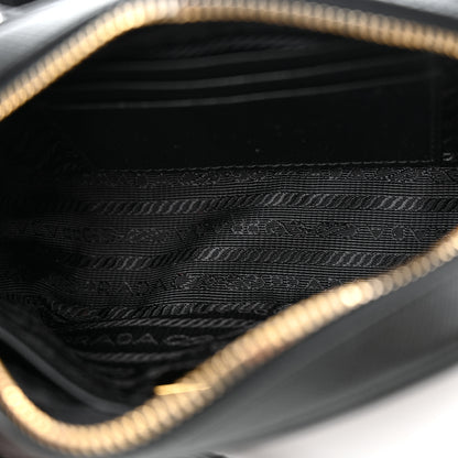 Prada Saffiano Fiocco Bow Camera Crossbody Bag Black 5 of 10