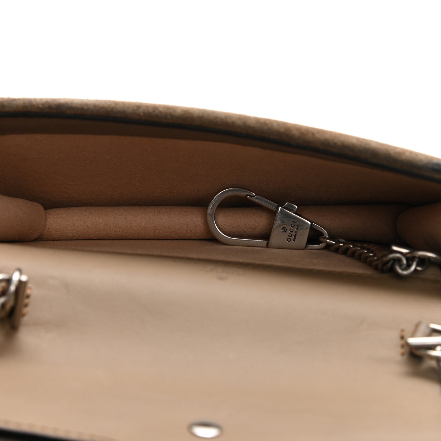 GG Supreme Monogram Super Mini Dionysus Shoulder Bag Taupe