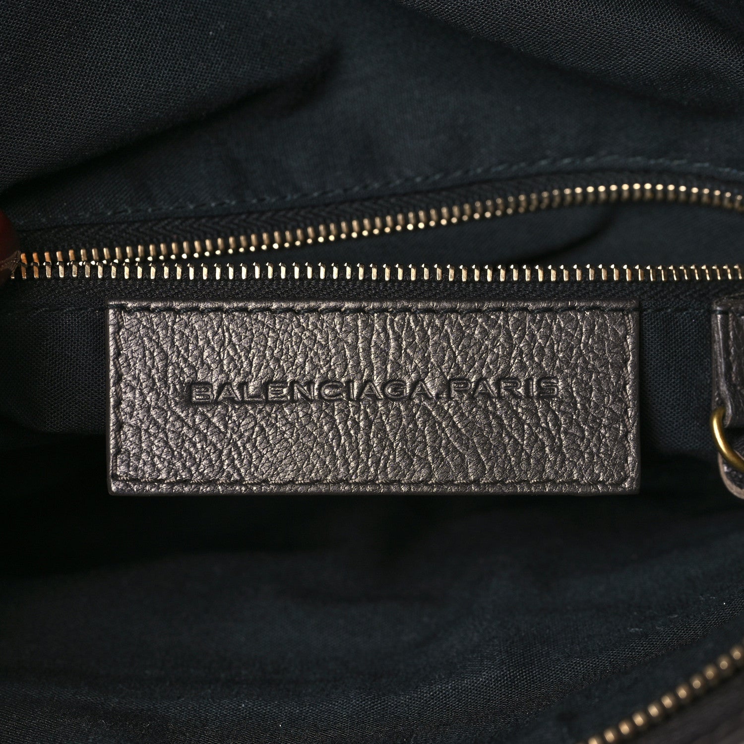 Balenciaga Chevre Classic Gold Hardware Premier Clutch Bronze 6 of 9