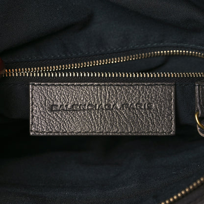 Balenciaga Chevre Classic Gold Hardware Premier Clutch Bronze 6 of 9