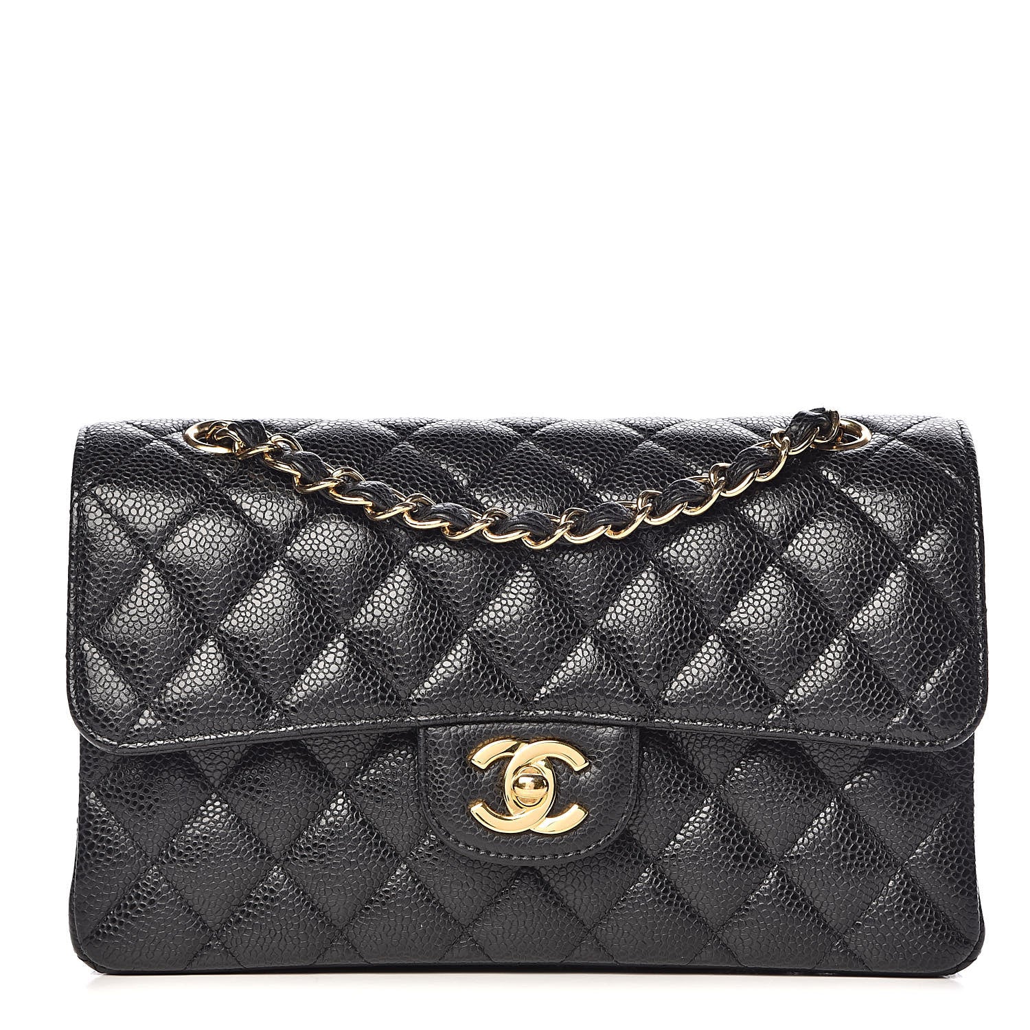 Chanel Caviar Quilted Small Double Flap Black 1 of 15