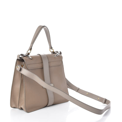 Chloe Shiny Grained Calfskin Medium Aby Day Shoulder Bag Motty Grey 4 of 15