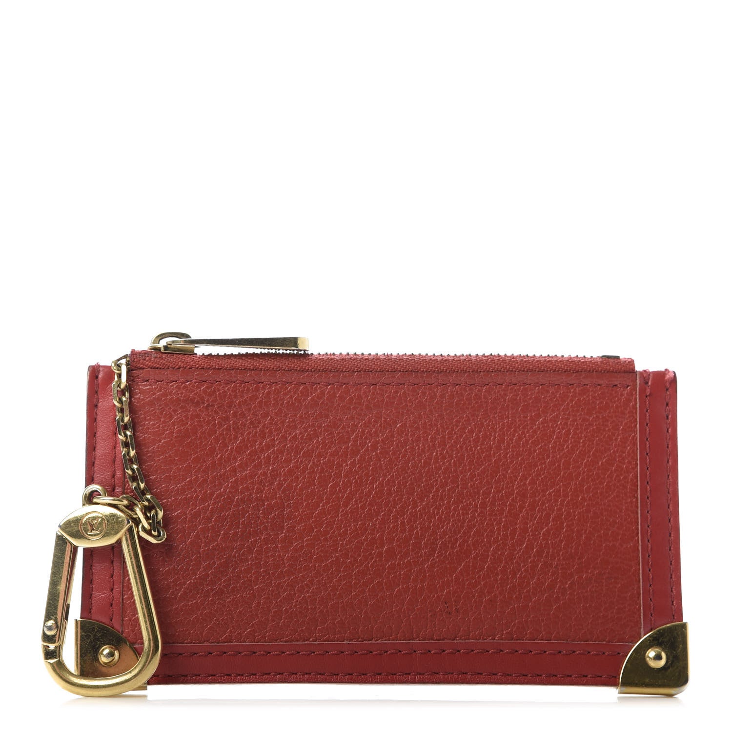 Louis Vuitton Suhali Key Pouch Geranium 1 of 9