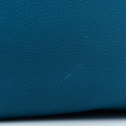 Hermes Taurillon Clemence Double Sens 36 Reversible Tote Bleu Sapphire Izmir 21 of 22