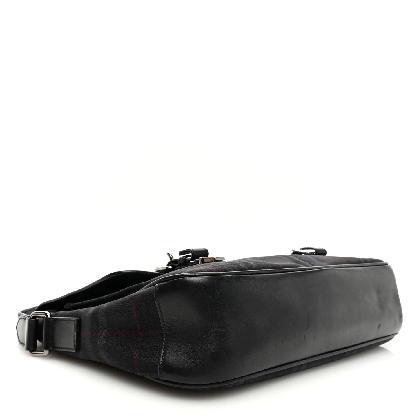 Nylon Smoked Check Messenger Bag