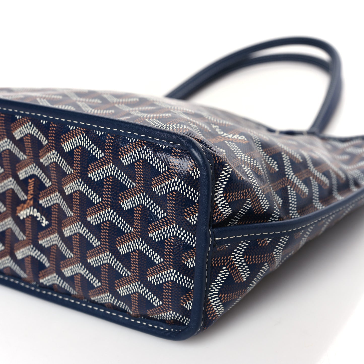 Goyardine Reversible Mini Anjou Blue Marine