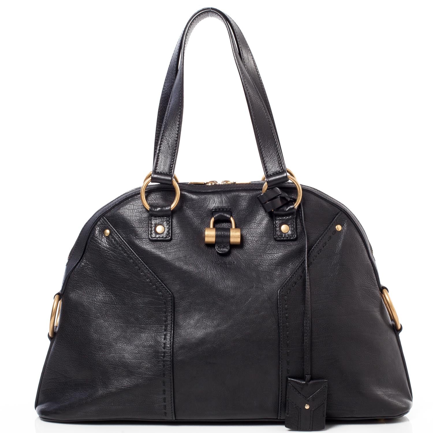 Saint Laurent Leather Large Muse Black 1 of 10