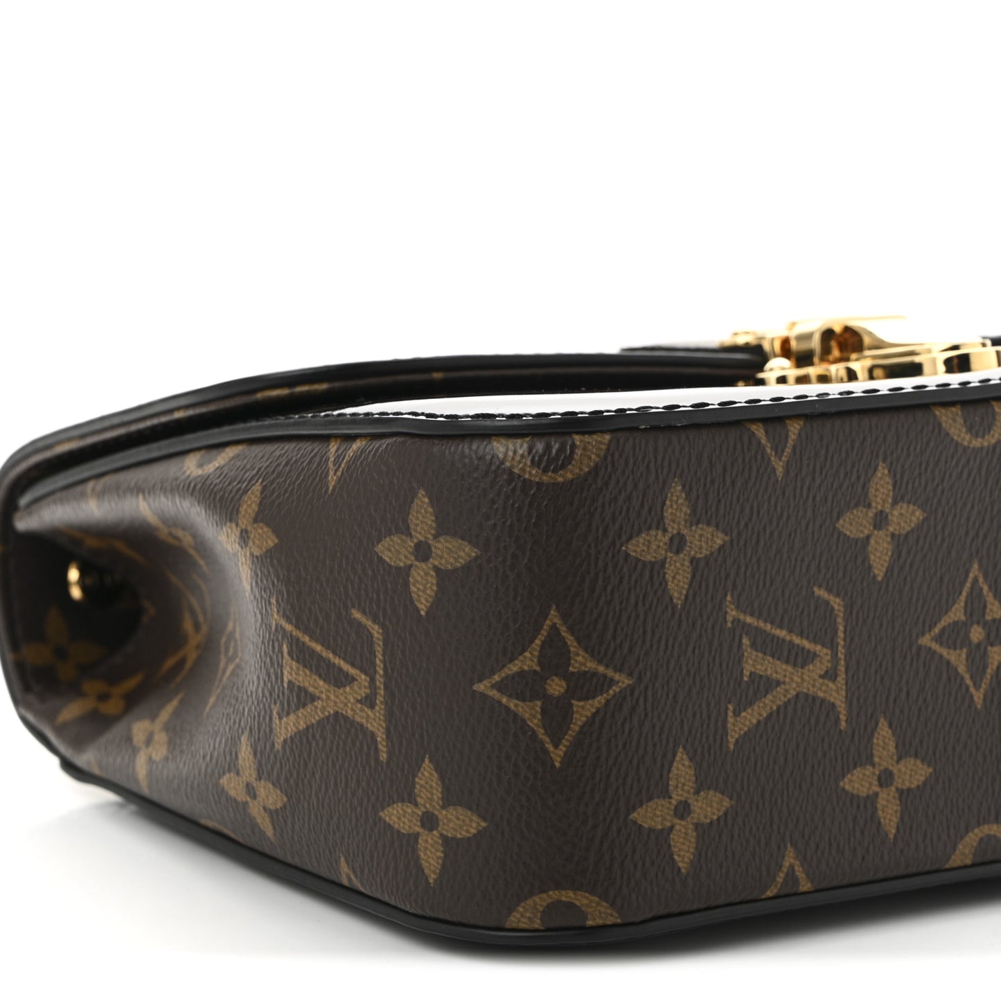 Patent Calfskin Monogram Cherrywood BB Black