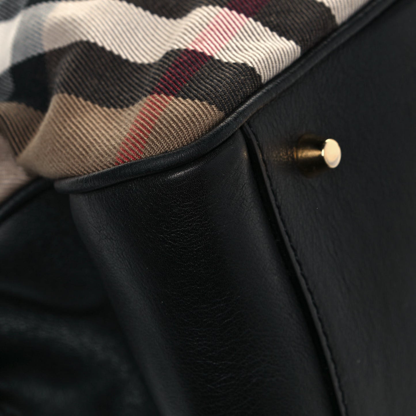 Derby Calfskin House Check Milverton Satchel Black