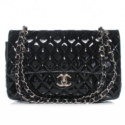 Chanel Patent Medium Double Flap Black 1 of 9