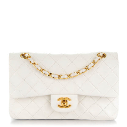 Chanel Lambskin Quilted Small Double Flap White 1 of 10