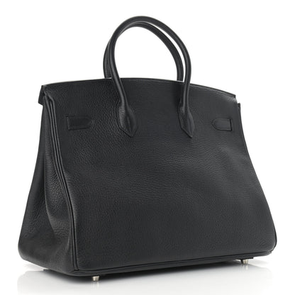 Hermes Taurillon Clemence Birkin 35 Black 3 of 21